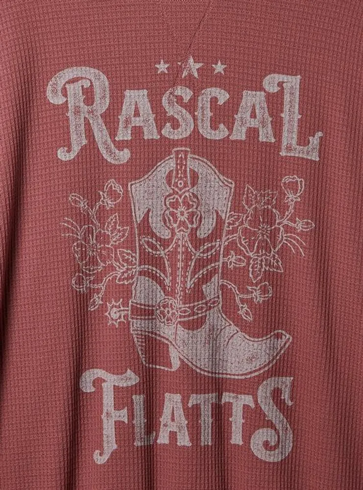 Rascal Flatts Waffle Crop Long Sleeve Tee