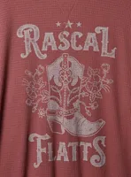 Rascal Flatts Waffle Crop Long Sleeve Tee