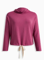 Dream Fleece Cowl Neck Long Sleeve Lounge Sweatshirt