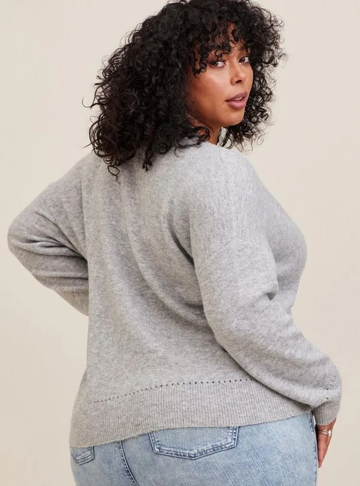 Plus Size - Vegan Cashmere Oversized Cardigan Sweater - Torrid