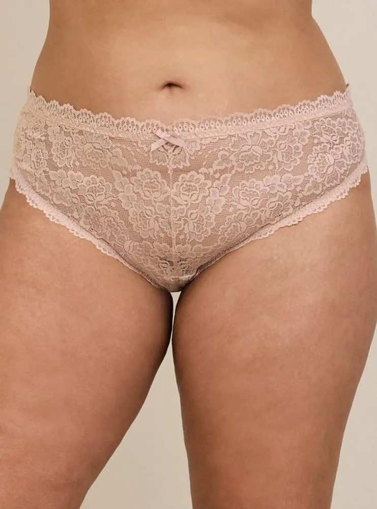 Simply Lace Mid Rise Thong Panty