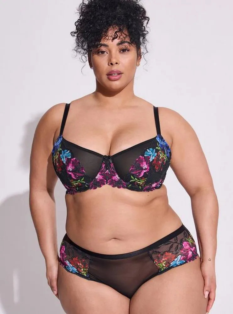 TORRID Photo Floral Lace Mid Rise Hipster Panty