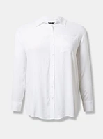 Drop Shoulder Button-Front Shirt