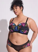 TORRID Wire-Free Lightly Lined Photo Floral Lace 360° Back Smoothing® Bra