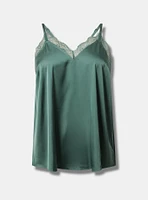 Satin Lace Trim Cami