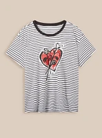 Heart Relaxed Signature Jersey Crew Neck Tee