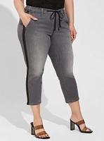 Crop Pull-On Weekend Straight Super Soft Mid-Rise Jean