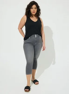Crop Pull-On Weekend Straight Super Soft Mid-Rise Jean