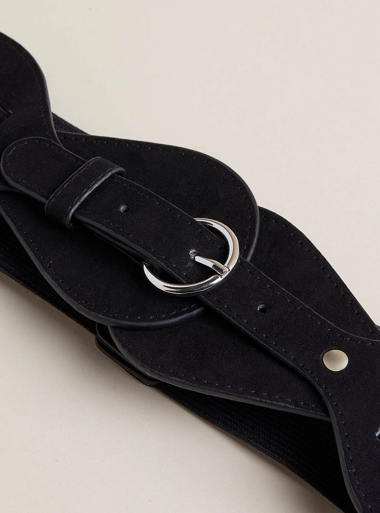 Curved Buckle Waist Belt