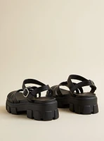 Lug Fisherman Block Heel Sandal (WW