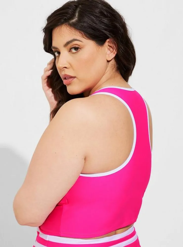 TORRID Low Impact Wireless High Neck Longline Active Top