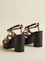 Strappy Platform Heeled Sandal (WW)