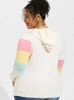 Lightweight French Terry Colorblock Pullover Hoodie