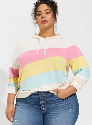 Lightweight French Terry Colorblock Pullover Hoodie