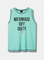 Disney The Little Mermaid Rib Fitted High Neck Tank