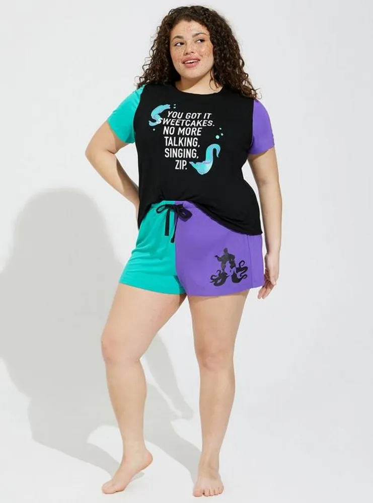 Disney The Little Mermaid Color Block Sleep Short