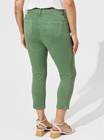 Crop Aviator Skinny Stretch Twill Mid-Rise Pant