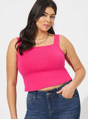 Foxy Square Neck Crop Tank