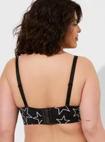 Wire-Free Push-Up Print Straight Back Bra