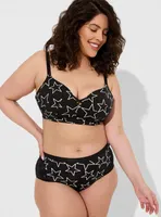 Wire-Free Push-Up Print Straight Back Bra