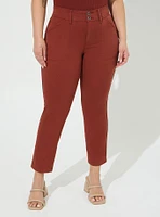 Crop Aviator Skinny Stretch Twill Mid-Rise Pant