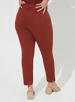 Crop Aviator Skinny Stretch Twill Mid-Rise Pant