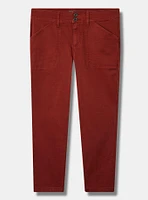 Crop Aviator Skinny Stretch Twill Mid-Rise Pant