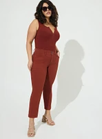 Crop Aviator Skinny Stretch Twill Mid-Rise Pant