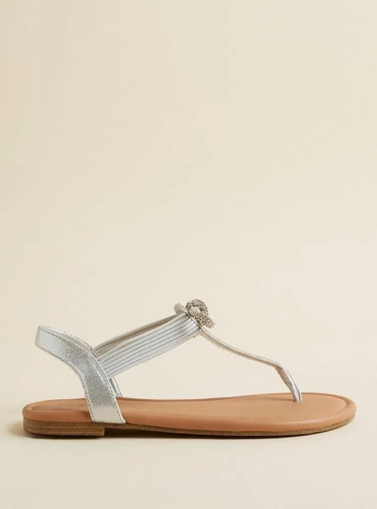 Elastic Band With Bow Detail Sandal (WW