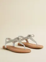 Elastic Band With Bow Detail Sandal (WW