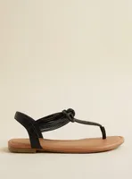Elastic Band With Bow Detail Sandal (WW