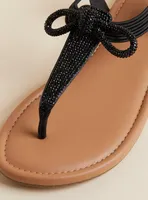 Elastic Band With Bow Detail Sandal (WW