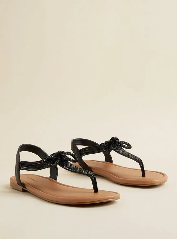 Elastic Band With Bow Detail Sandal (WW