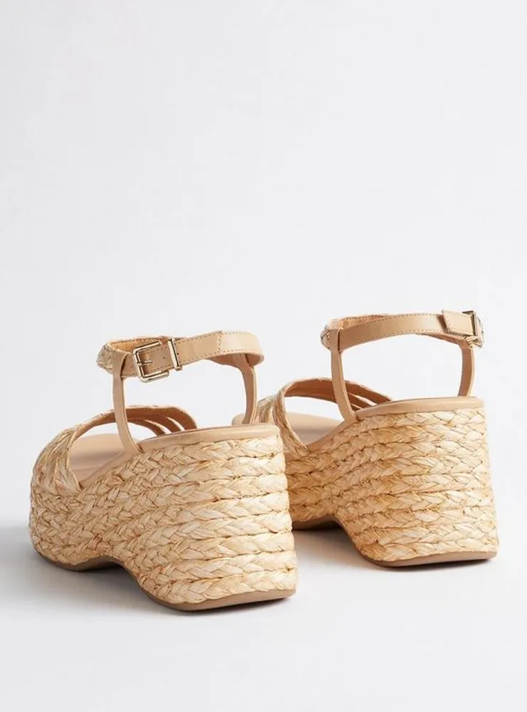 All Over Raffia Platform Wedge (WW)