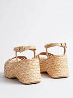 All Over Raffia Platform Wedge (WW