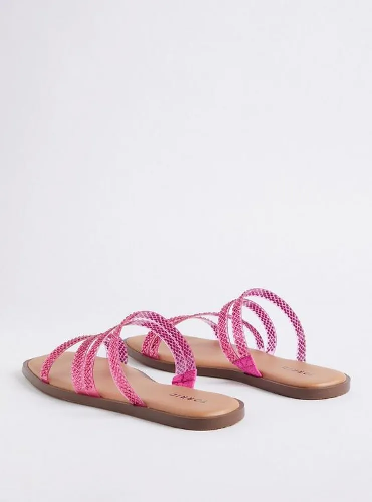 Jelly Detail Embellished Square Toe Sandal (WW)