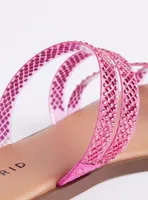 Jelly Detail Embellished Square Toe Sandal (WW)