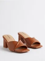 Twist Front Heeled Mule (WW)