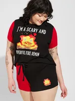 Studio Ghibli Calcifer Sleep Short