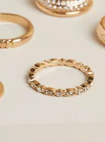 Multi Textured Ring Set