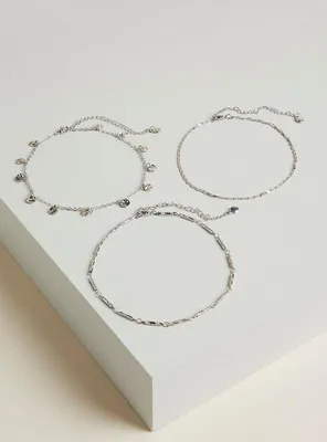 Plus Size - Hanging Discs Anklet Set - Torrid