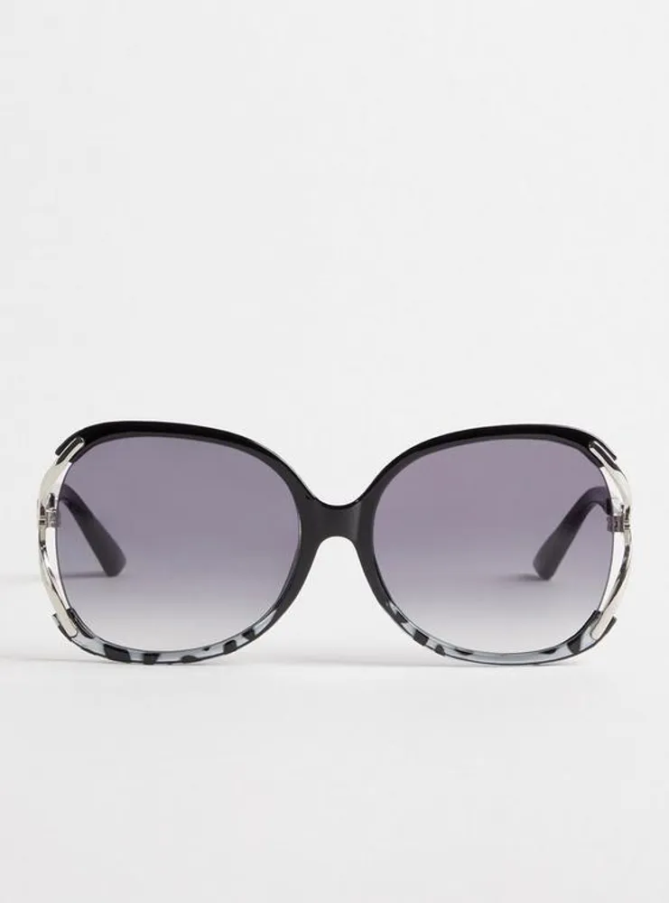 Square Side Vent Ombre Lens Sunglasses
