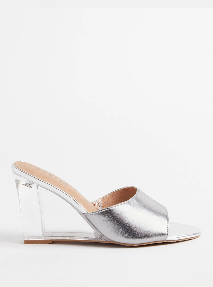 Lucite Wedge Mule (WW)