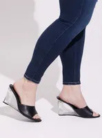 Lucite Wedge Mule (WW)