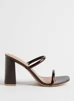 Double Band Flared Heel Mule (WW)