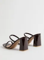 Double Band Flared Heel Mule (WW)