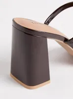 Double Band Flared Heel Mule (WW)