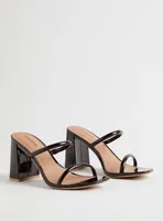 Double Band Flared Heel Mule (WW)