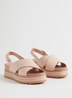 Criss Cross Flatform Sandal (WW