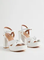 Soft Knot Heeled Platform Mule (WW)